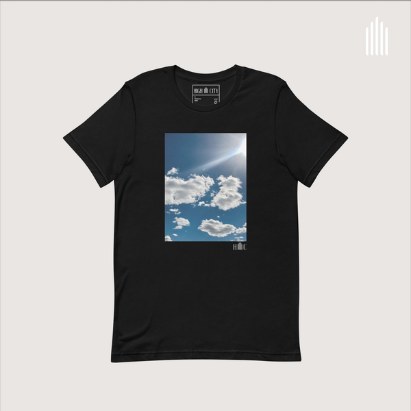 Clouds 0887: Unisex Staple t-shirt, black