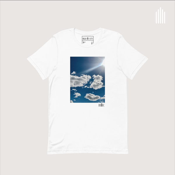 Clouds 0887: Unisex Staple t-shirt, white