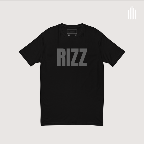 Rizz: Men's Fitted T-shirt, black