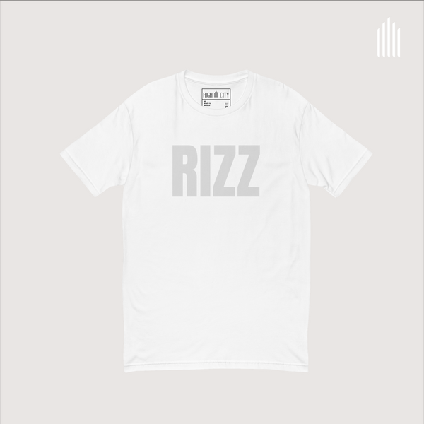 Rizz: Men's Fitted T-shirt, white