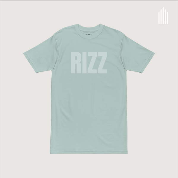 Rizz: Men’s premium heavyweight tee, agave